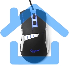 Мышь проводная Gembird MG-520 черный, 3200 dpi, USB, кнопки - 6