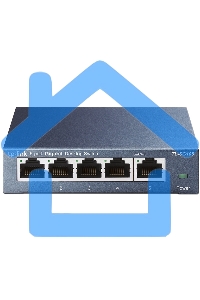 Коммутатор TP-Link SOHO TL-SG105 5-port Desktop Gigabit Switch, 5 10/100/1000M RJ45 ports, metal case