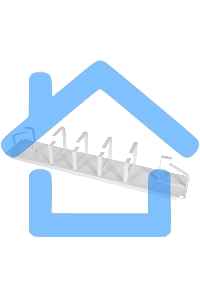Кабельный органайзер Горизонтальный ЦМО ГКО-2-6 односторонний кольца 2U шир.:19