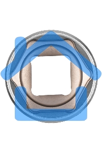 Набор торцевых головок, трещотка 120 зубьев, 36 предметов GROSS 14145