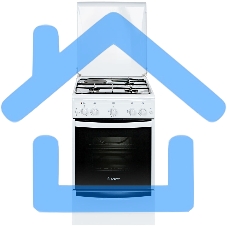 Плита комбинированная Gefest 5110-01 белый, конфорок 3 газовых и 1 электрическая, духовка газовая 52 л, 50 см x 85 см x 58.5 см