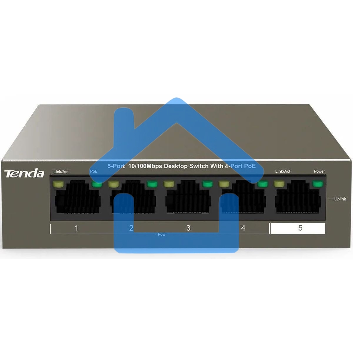 Коммутатор Tenda TEF1105P-4-38W 5PORT 10/100M