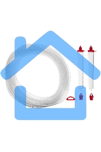 Гидроуровень Matrix удлиненная колба, рельефная градуировка, 25 м
