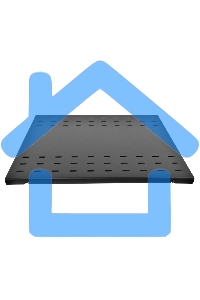 Полка аккумуляторная ЦМО СВ, усиленная, 1U, 25х496х580 мм (ВхШхГ), для шкафов и стоек, черный