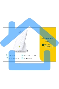 Повторитель беспроводного сигнала TP-Link SOHO RE200 10/100BASE-TX/Wi-Fi белый поставляется без кабеля RJ-45