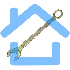 Ключ комбинированный Rexant 18 мм, желтый цинк