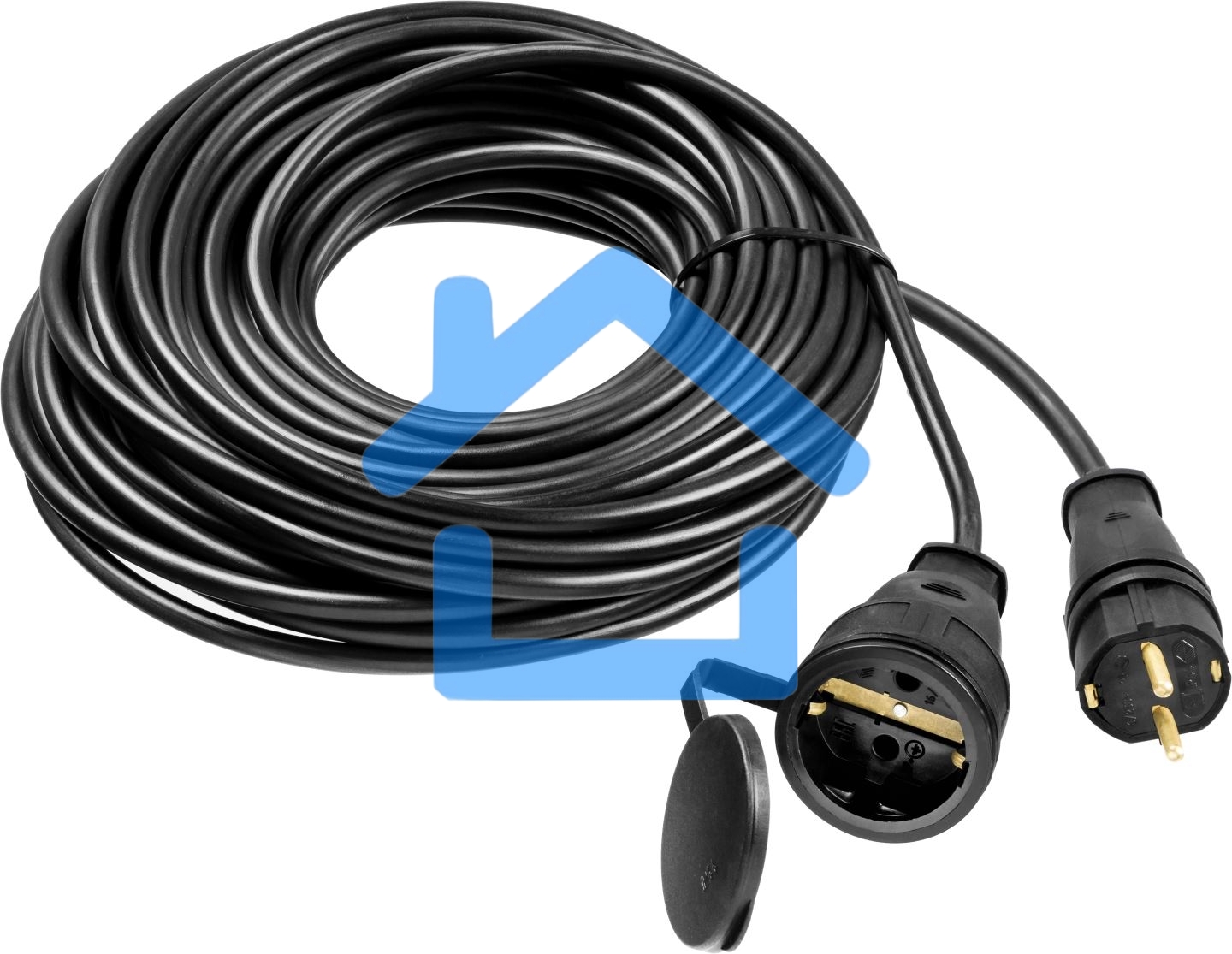 Удлинитель-шнур RC 315, 20 м, 3700 Вт, 1 гнездо, IP44, КГ 3х1,5 мм2, STAYER