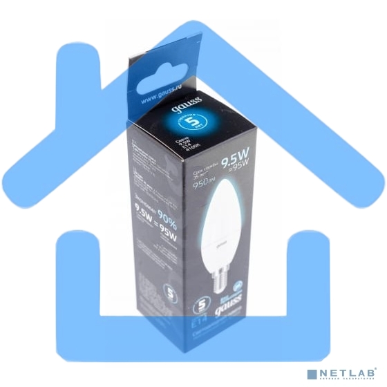 Лампа светодиодная Led Candle E14 9.5Вт 4100К Gauss 103101210