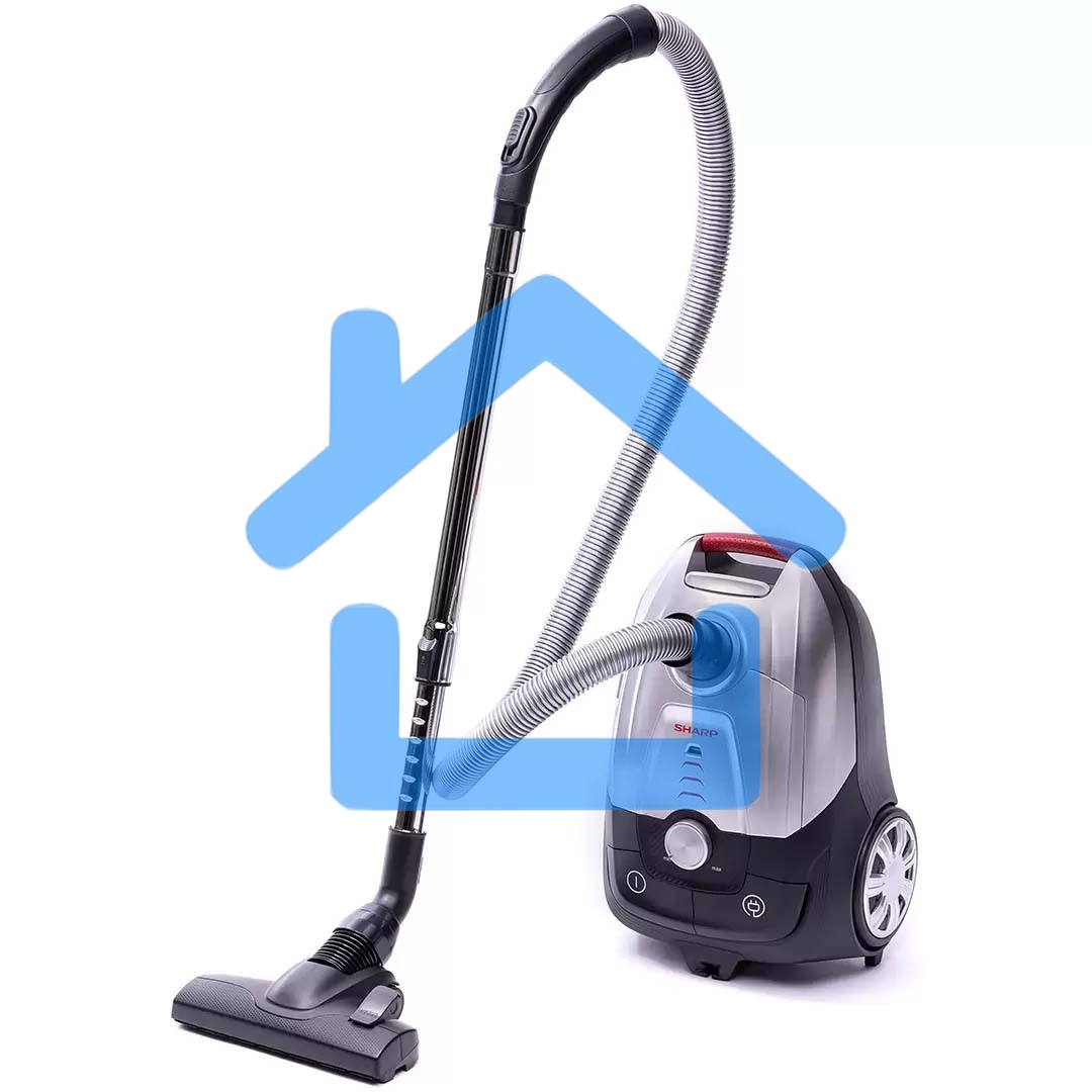 Пылесос Sharp ECJB19RS серебристый, 350/1900 Вт, уборка сухая, пылесборник мешок 2.3 л