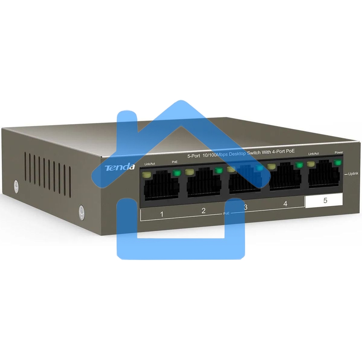 Коммутатор Tenda TEF1105P-4-38W 5PORT 10/100M