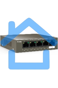 Коммутатор Tenda TEF1105P-4-38W 5PORT 10/100M