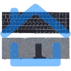 Клавиатура для ноутбука Lenovo IdeaPad B5400 M5400 черная с серебристой рамкой