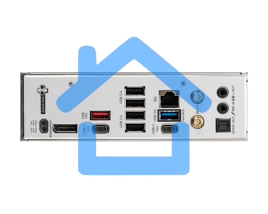 Материнская плата MSI B850 GAMING PLUS WIFI SocketAM5 AMD B850 4xDDR5 ATX AC`97 8ch(7.1) 5Gigabit RAID+DP