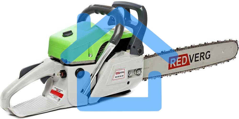 Бензопила RD-GC62-20. 2500Вт,3.00 л.с.,62,0см3, длина шины 50 см