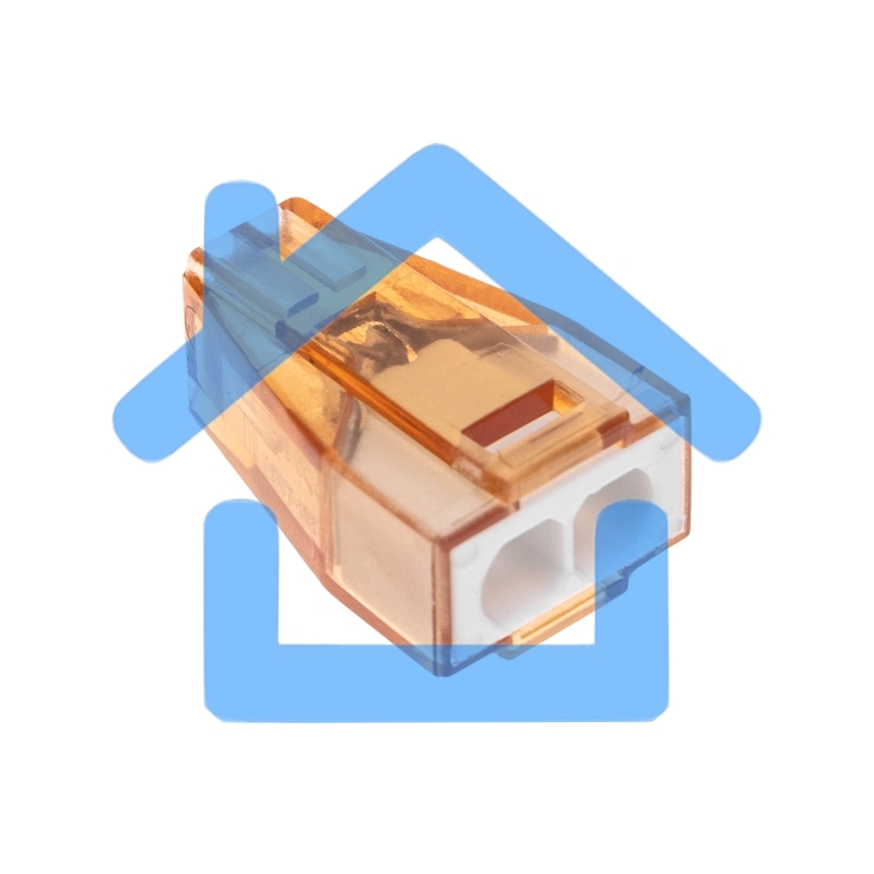 Экспресс-клемма СМК 773-602 с пастой, 2-проводная 0,75-4 мм² (50 шт/уп) Rexant