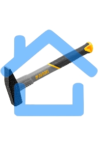 Молоток слесарный Denzel 300 г, кованый, фибергласовая рукоятка c TPR покрытием