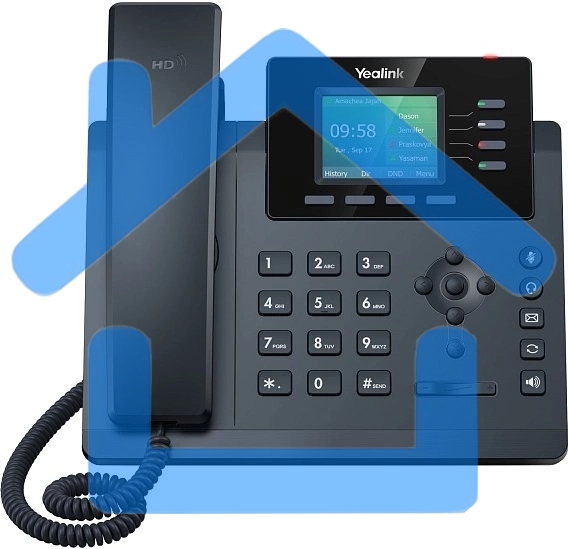 Настольный IP-телефон YEALINK SIP-T34W, 4 аккаунта, Wi-Fi, USB, 2.4