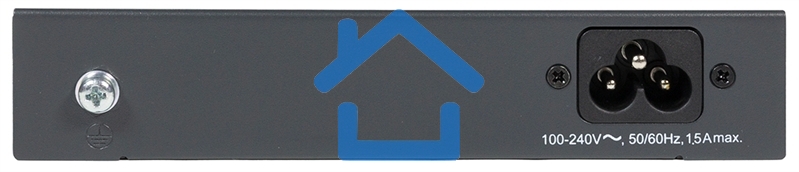 Коммутатор Unmanaged Switch 4x1000Base-T PoE, 1x1000Base-T, PoE Budget 60W, Long-range PoE up to 250m, metal case