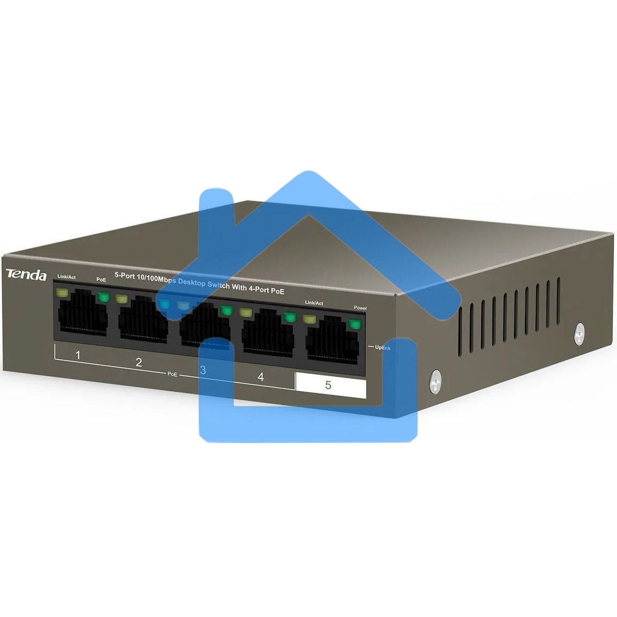Коммутатор Tenda TEF1105P-4-38W 5PORT 10/100M