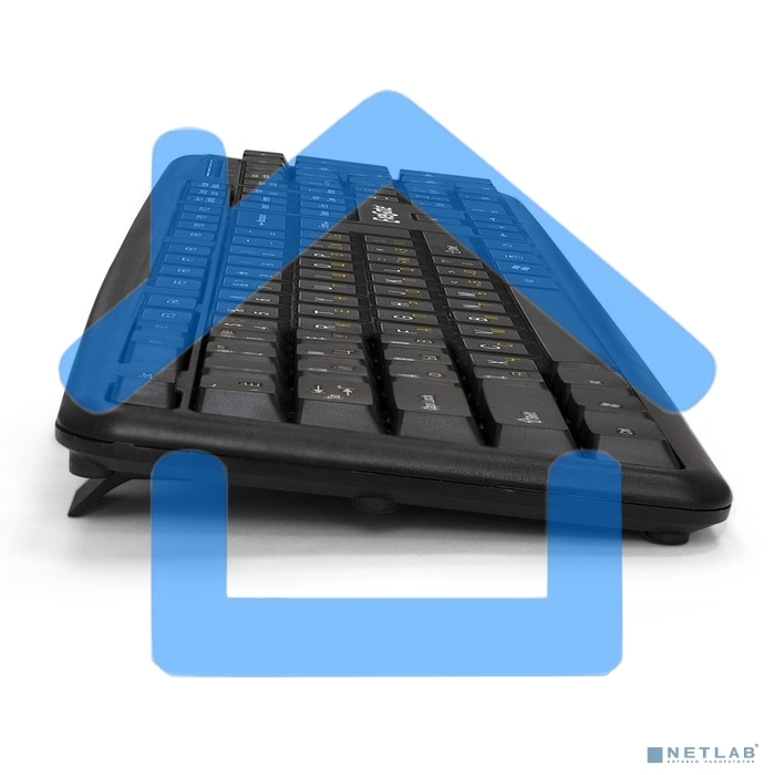 Комплект клавиатура + мышь ExeGate EX287139RUS Professional Standard Combo MK120-OEM (клавиатура влагозащищенная 104кл. + мышь оптическая 1000dpi, 3 кнопки и колесо прокрутки; USB, длина кабелей 1.3м, черный, ОЕМ)