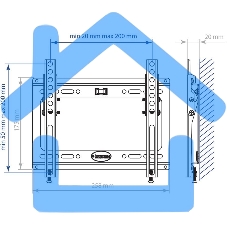 Кронштейн Kromax IDEAL-6 белый, для LED/LCD TV 15