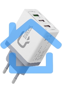 Сетевое зарядное устройство Qumo Quick Charge 3.0 3 USB (Charger 019), Quick charge 3.0, 3 USB, QC 3.0 + 2,1A, белый