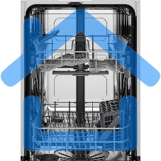 Встраиваемая посудомоечная машина Electrolux EEA22100L, черный, 44.6 см, 9 компл., 47 дБ, класс A+++