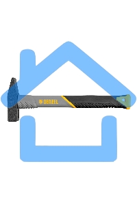 Молоток слесарный Denzel 300 г, кованый, фибергласовая рукоятка c TPR покрытием