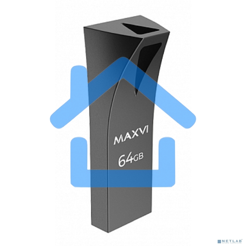Флешка USB R/W Maxvi MK2 64Gb USB 2.0 dark grey