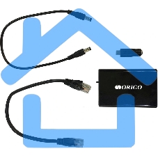 PoE-сплиттер ORIGO OPE301GS/A1A 802.3af/at, 1x1000Base-T PoE In, 1x1000Base-T, выход: 5/9/12В DC