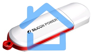 Флешка USB Silicon Power R/W 64 Gb LuxMini 320 SP064 GbUF2320V1W USB 2.0 белый