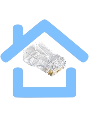 Коннектор RJ-45 ExeGate EX283691RUS Кат.6 (8P8C) под одножильный кабель (100шт)