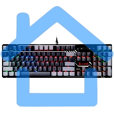 Клавиатура A4Tech Bloody B808N проводная USB черный/серый