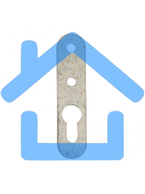 Подвес мебельный (петля сверху), 1,5 мм, 65х16 мм, цинк, Россия Сибртех