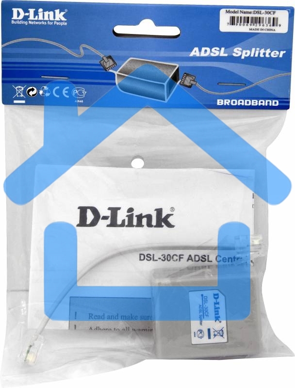 Сплиттер xDSL D-Link DSL-30CF/RS RJ-11 ADSL Annex A