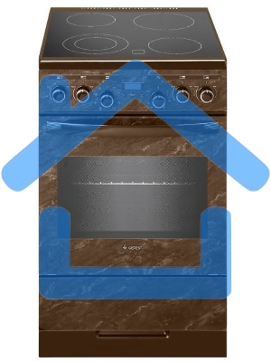 Плита электрическая Gefest ЭП Н Д 5560-03 0054 коричневый, конфорок 4 шт, духовка 55 л, 50 см x 85 см x 58.5 см