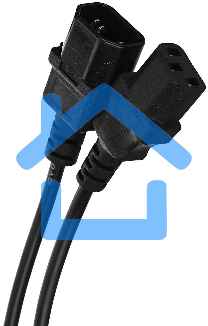 Кабель монитор - компьютер 220V (UPS -> устройство) VCOM <VDE> 3G*0.75mm (CE001-CU) 3м