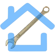 Ключ комбинированный Rexant 12 мм, желтый цинк