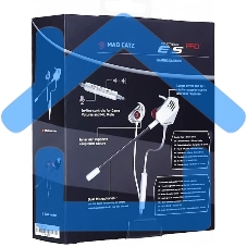 Игровые мобильные наушники белые Mad Catz E.S. PRO+ (3.5 мм jack, 13.5 мм неодимовые магниты, 32 Ом, 20 ~ 20000 Гц, микрофон)