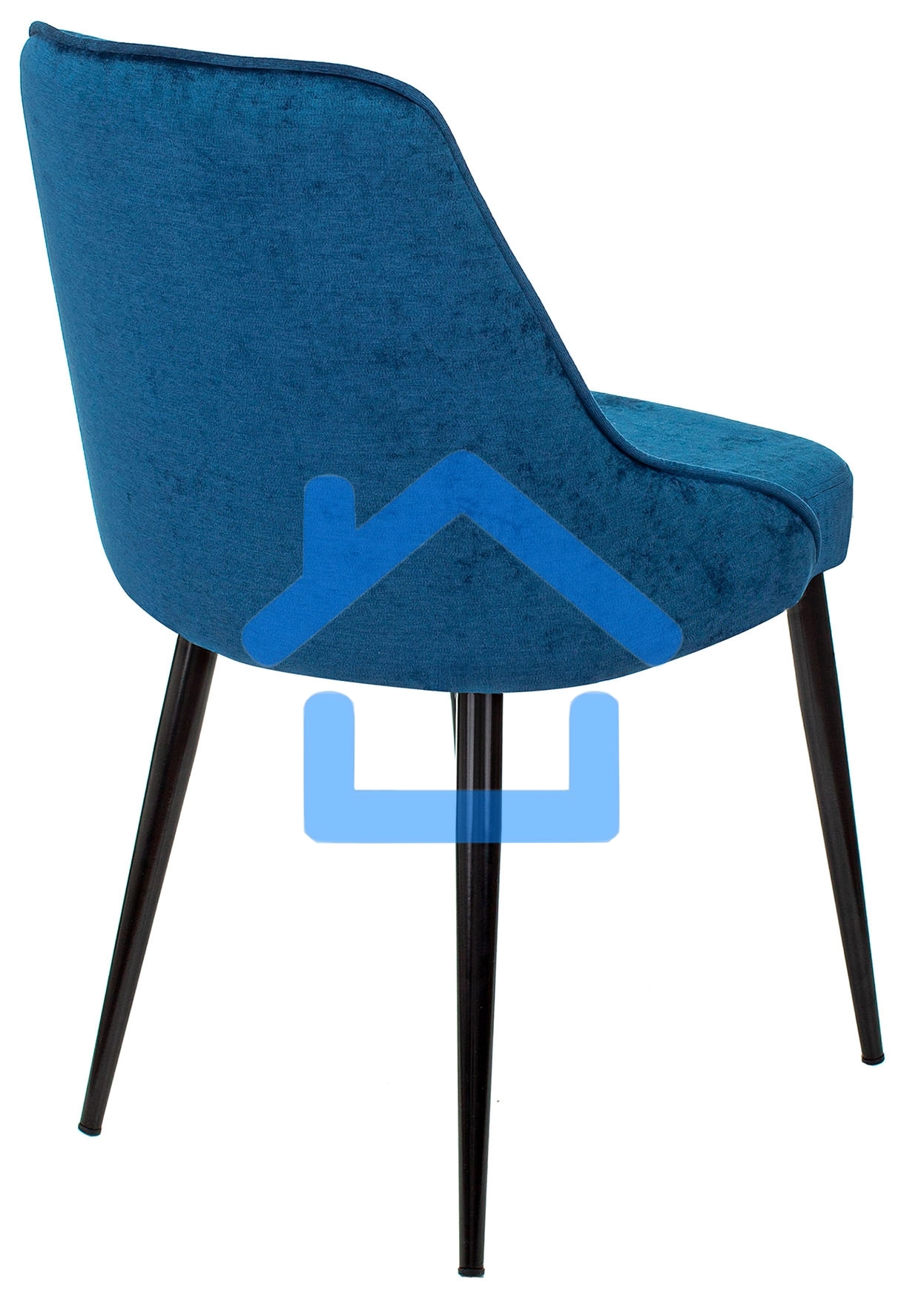 Стул для кухни Бюрократ KF-5_2 Velvet 29 комплект 2шт, темно-синий, металл черный на ножках (KF-5/VELV29_2)