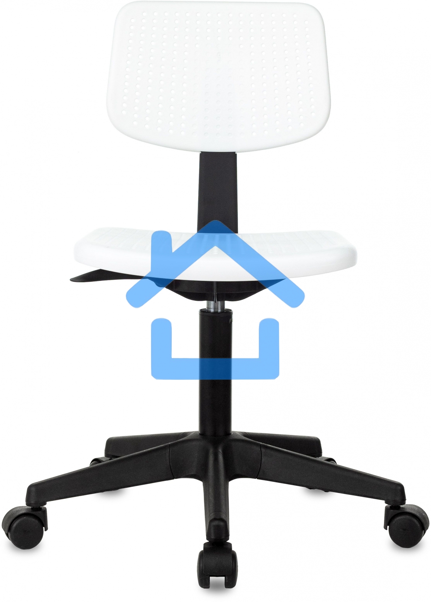 Кресло детское Бюрократ CH 200 белый пластик крестов. пластик