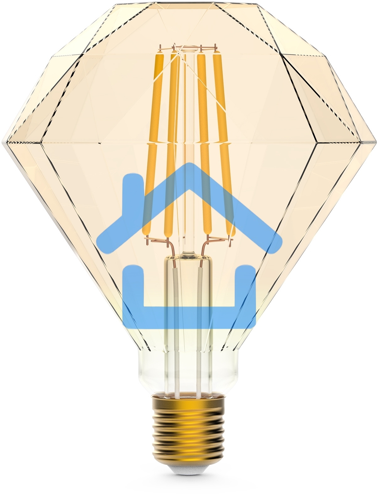 Лампа светодиодная филаментная Gauss Smart Home DIM E27 Diamond Golden 7 Вт 1/40
