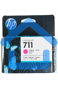 Картридж струйный HP №711 CZ135A пурпурный x3уп. для HP DJ T120/T520
