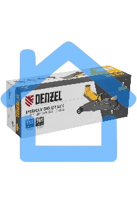 Домкрат гидравлический подкатной Denzel, 2 т, 135-385 мм 51230