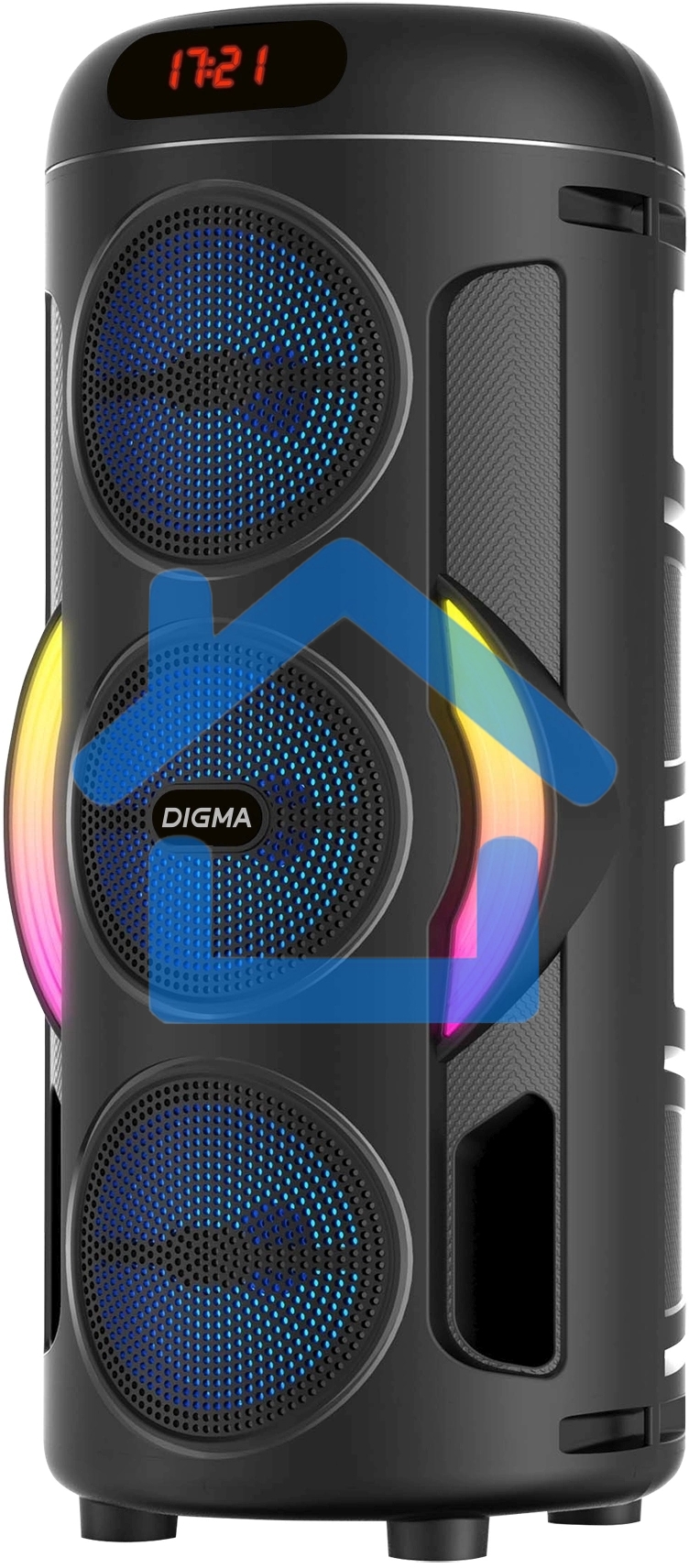 Минисистема Digma D-MC1721 черный 10Вт FM USB BT micro SD