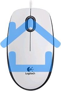 Мышь проводная Logitech M100 белый, 1000 dpi, USB, кнопки - 3