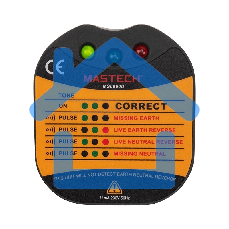 Тестер розеток MS6860D MASTECH