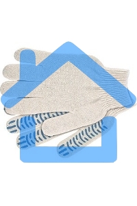 Перчатки трикотажные, ПВХ-покрытие 