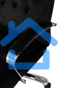 Кресло руководителя Бюрократ T-9928SL Fabric черный Italia Black, крестов. металл хром