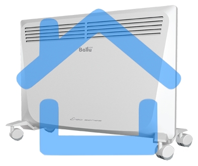 Конвектор Ballu Enzo BEC/EZMR-1000 белый, 1000 Вт, 15 м2, термостат
